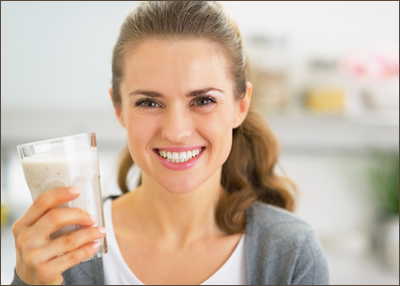 Woman having a shake